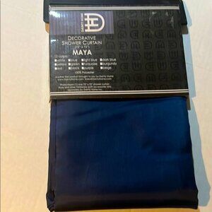 Navy Decorative Shower Curtain New